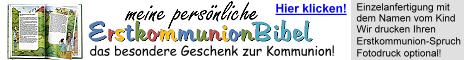 Persönliche Kinderbibel zur Erstkommunion